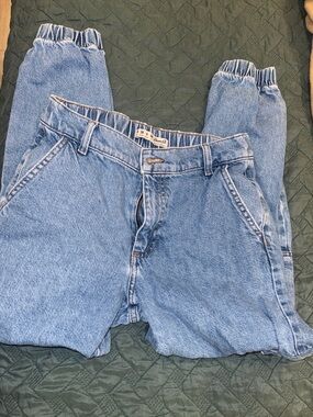 Denim&Co Light Blue Cropped Ankle Jeans